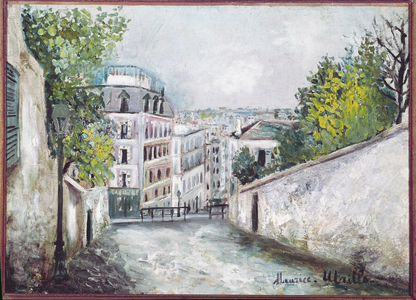 Rue du Mont-Cenis, Montmartre, 1914 (oil on canvas)