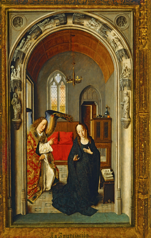 The annunciation (painting on wood)