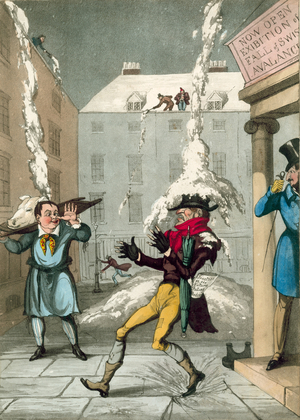 A regular damper ... and no mistake   (coloured engraving)