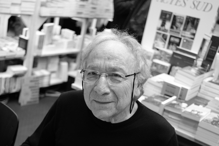 Portrait of Ernest Pignon-Ernest, 2022 (b/w photo)