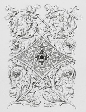 Ornament by Charles Klimsch (engraving)