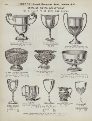 Page from Harrods catalogue, 1903 (litho)
