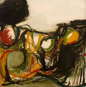 Ayrshire Landscape, 1960 (oil on hardboard)