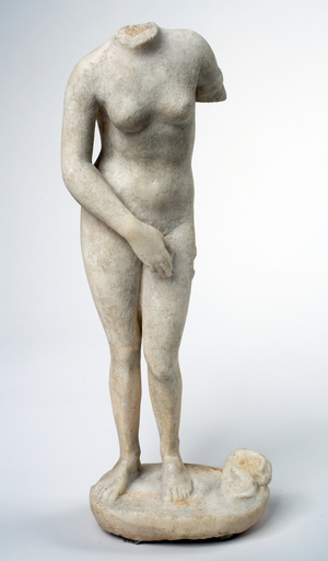 Reduced Replica of the Aphrodite of Knidos, after Praxiteles, Late Republican or Early Imperial, 100 BC-100 AD (marble)