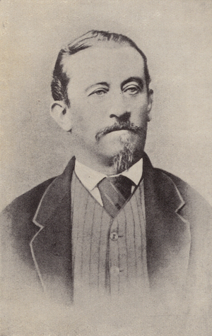 Fran Levstik, Slovenian playwright (b/w photo)