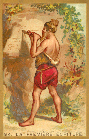 The first writing (chromolitho)
