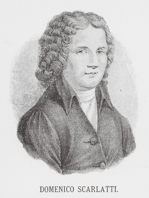 Celebrated pianists: Domenico Scarlatti (litho)