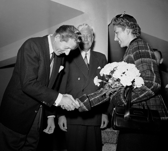 Oslo 19551009: Entertainer and film actor Danny Kaye traveled around the …, 1955 (photo)