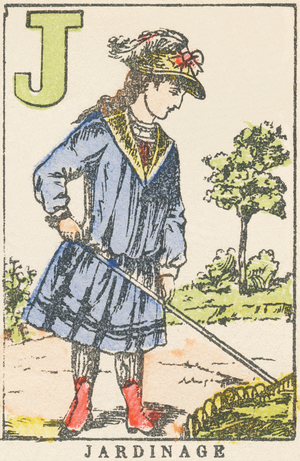 J: Gardening,1890 (illustration)
