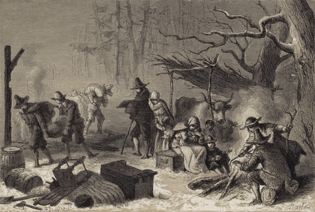 English Settlers in America (engraving)