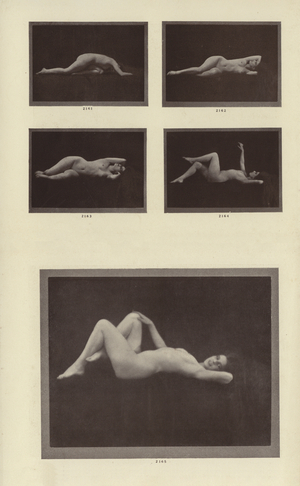 Page from La Beaute, Album XXVIII, c 1910-20 (b/w photo)