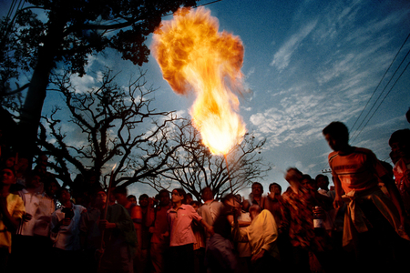 Celebrating the Ashura festival in the Bihari camp. The Bihari camp houses refugees from the Liberation War of Bangladesh, considered to be 'stranded Pakistanis'. Chittagong, Bangladesh.  (photo)