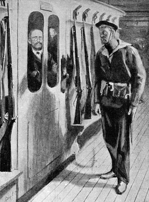 Captain Alfred Dreyfus on his way back from Devil's Island, from 'The Strand Magazine', 1901 (print)