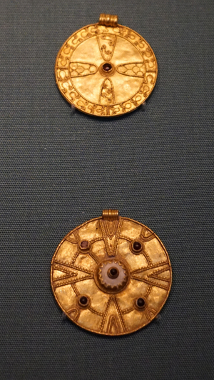 Anglo-Saxon fine gold buckles
