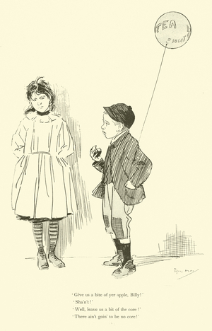 Cartoon by Phil May, from the 1890s (litho)