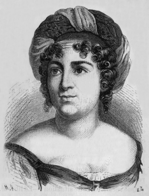 Madame de Stael, 19th century (engraving)