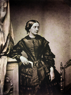 Clara Schumann 1819-1896 pianist colour photograph of the original photograph by Franz Hanfstaengl 1804 …, 1856 (photo)