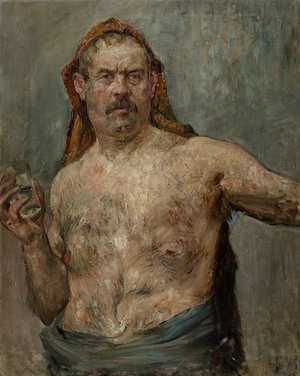 Self-Portrait with a Glass, 1907 (oil on canvas)