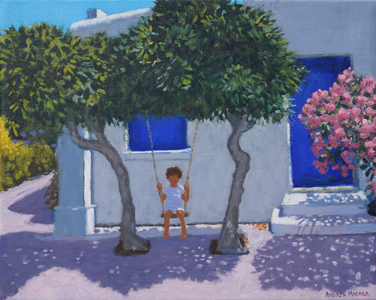 The swing, Rhodes, 2020 (oil on canvas)