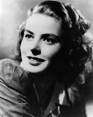 Ingrid Bergman portrait Swedish actor (photo)