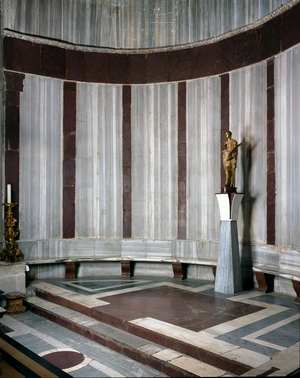 Medieval art : Interior - Santa Agnese Fuori le mura, Rome, Italy