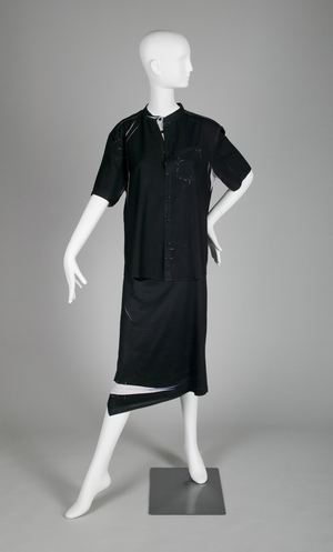 Matching blouse and skirt, 2004 (front view), Silk crepe, Christop Broich, Belgium