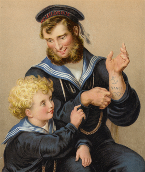 Your Mother's Name, My Boy (colour litho)