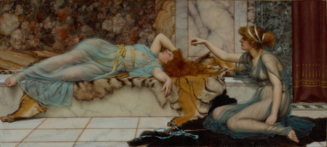 Mischief and Repose, 1895 (Oil on canvas)