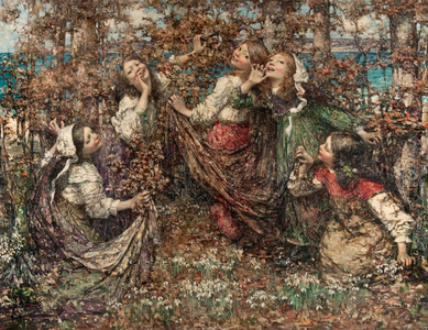 The Earth's Awakening, 1909 (oil on canvas)