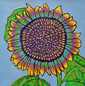 Joyous Sunflower II, 2024 (oil on canvas)