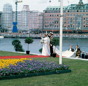 The wedding of Carl Gustaf of Sweden and his wife Silvia on 19 June 1976.