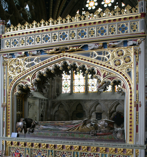 Tomb of Bishop Branscombe, Exeter Cathedral (photo)