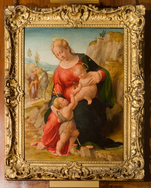 The Rest on the Flight into Egypt (oil on panel)