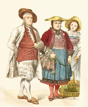 Swiss from Solothurn, 18th century (copper plate print)