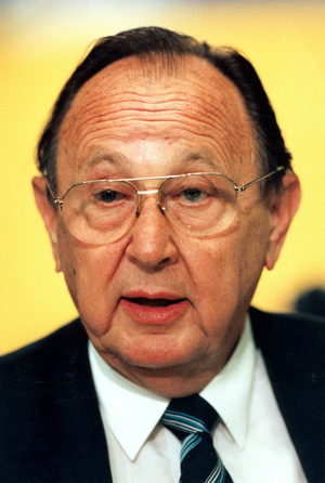 Hans Dietrich Genscher, FDP, 1993 (photo)