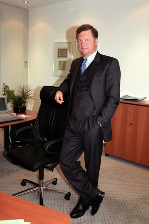 Jürgen Stadelhofer (CEO of RAG Coal International AG) during a..., 2000 (photo)