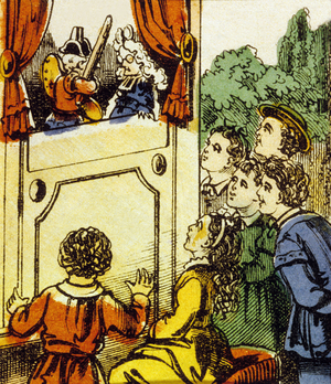 Puppets : Guignol, 19th century (Epinal print)