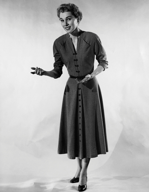Young woman smiling and gesturing