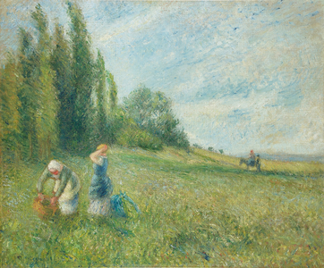Peasant Women in the Fields, Pontoise, 1880 (oil on canvas)