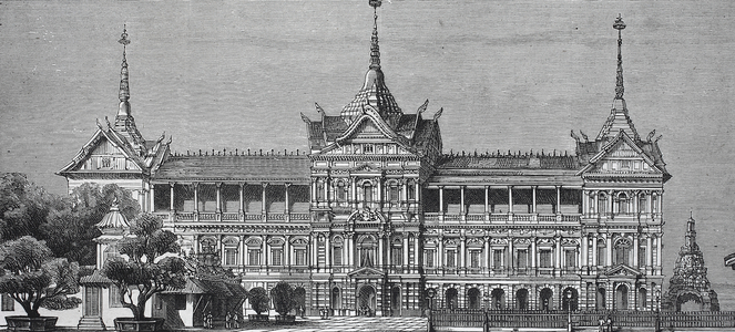 The royal palace at Bangkok
