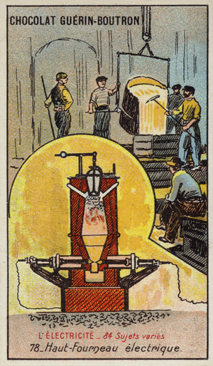 Electric blast furnace (chromolitho)
