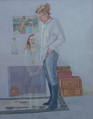 'Inevitable - Riva', 2014  (oil on board)
