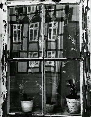 Window with Reflections, Europe, 1972 (silver gelatin print)