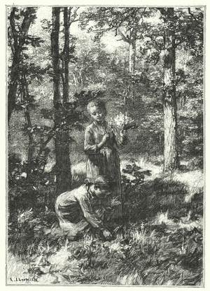 La Cueillette Du Muguet (engraving)