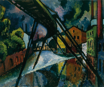 Suspension Railway, 1912 (oil on cardboard)