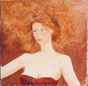 Blue-eyed young woman, 2014 (oil on canvas)