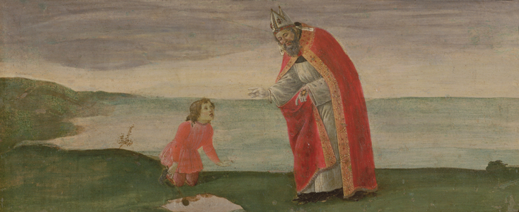 The Vision of St. Augustine from the Altarpiece of St. Barnabas, c.1488 (tempera on panel)