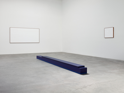 Exhibition view, Anne Truitt Threshold, Matthew Marks Gallery, 522 West 22nd Street, New York, 2013 (From left: Arundel XXV, 1975; Remembered Sea, 1974; Arundel XXVII, 1975)