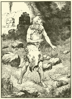 Cain hears the voice of God (litho)