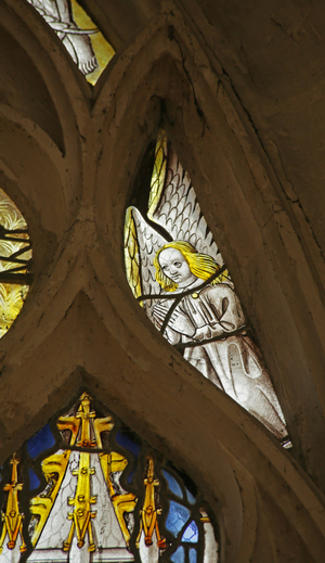 Window depicting an Angel (stained glass)